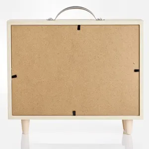 Pusculiță tip valiză cu hartă a lumii, bej, 21x7x22 cm – poza 6