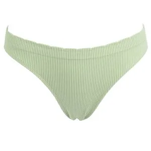 Chiloti Seamless Ribbed Verde Mentă cu Elastic Lat pentru Femei