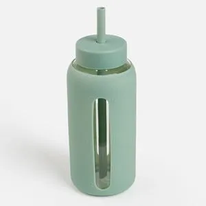 Sticlă cu acoperire de silicon verde mentă – Recipient specializat 800ml
