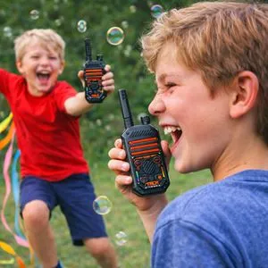 Set Walkie Talkie 2 buc, Negru, Rază de acțiune 300m