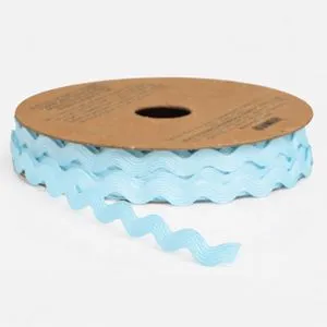 Panglică decorativă zig zag, 5 m x 5 mm, Ciel