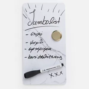Tabla magnetica alba cu marker si magnet, 14x25,5 cm