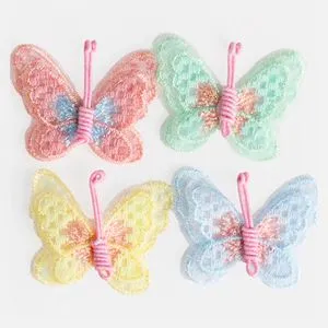 Autocolante decorative fluturi, set 4 buc, 5x4 cm, multicolor
