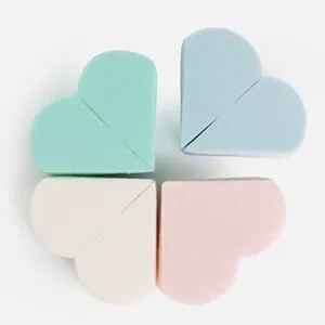 Set de 8 Bureți Spumă în Formă de Inimă pentru Aplicarea Concealer