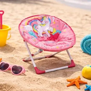 Scaun Fotoliu Pliabil Unicorn pentru Copii - Metal, Rezistent la Apă