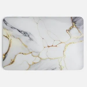 Covoras de baie marmură gri 60x40 cm super absorbant