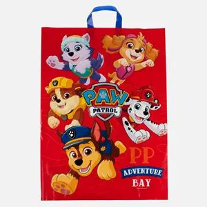 Punga Cadou Plastic Paw Patrol 50x70cm Roșu și Albastru