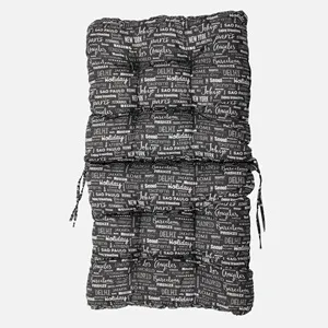Pernă pentru scaun de exterior 100x50 cm, cu spătar, gri – poza 4