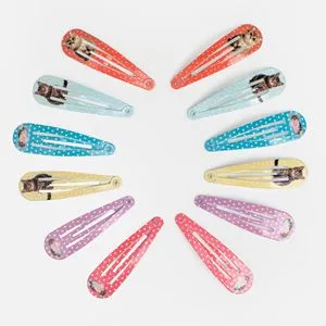 Clame de par cu pisicute, 12 buc, 5 cm, multicolore