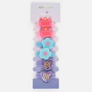 Elastice de Par Frotte pentru Copii cu Accesorii Decorativ - Set 6 Bucăți – poza 3