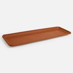 Jardiniere din plastic teracota pentru balcon și grădină
