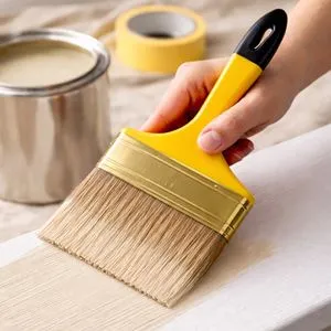 Pensula de zugravit 10 cm, maner ergonomic, peri flexibili