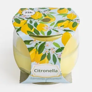 Lumanare Citronela in Pahar din Sticla 120g – poza 3