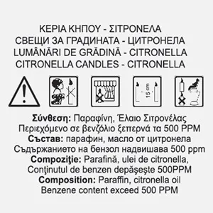 Lumanare Citronela in Pahar din Sticla 120g – poza 5