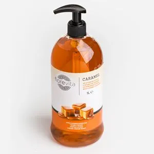Sapun lichid cu aroma de caramel, 1L, cu pomita