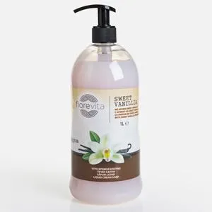 Săpun lichid crema vanilie dulce cu pompă 1L