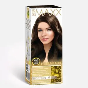 Vopsea de păr permanentă, Nuanța 6.0 Blond Închis, 50 ml + 50 ml + 10 ml
