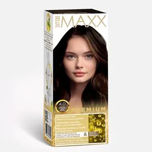 Vopsea de Par Permanenta, Nuanta 4.0 Castaniu, 50ml + 50ml + 10ml