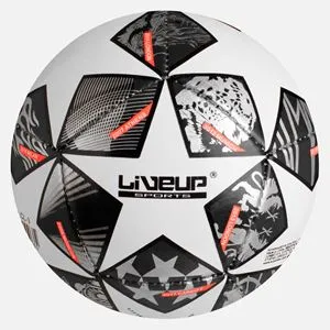 Minge de fotbal Nr. 2, Albă cu detalii negre, pentru copii
