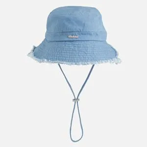 Palarie Bucket din Bumbac Jeans pentru Femei, Albastra, Marimea 57