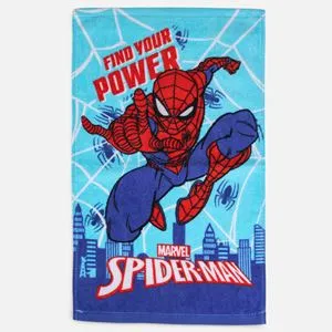 Prosop din Bumbac pentru Copii Spiderman 30x50cm Albastru