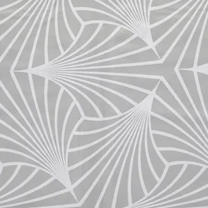 Față de masă plastifiată gri cu model liniar alb 180x140 cm – poza 4