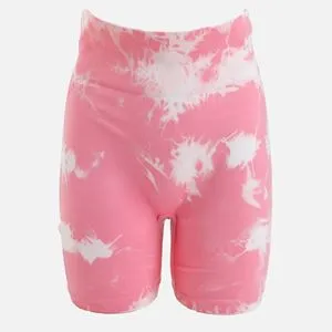 Colanti Sport Roz Tie-Dye Biker pentru Femei