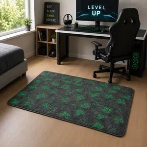 Covor Gaming Fluorescent pentru PC și Console 120x70cm