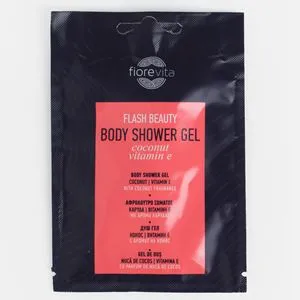 Gel de dus cu aroma de cocos si vitamina E, 30 ml, ambalaj travel size