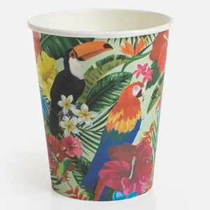Pahare de petrecere din hârtie Aloha Summer, 240 ml, 12 bucăți – poza 4