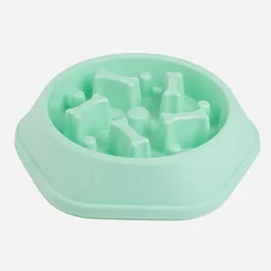 Bol hranire lenta verde menta pentru caini si pisici 450 ml – poza 2