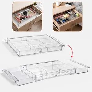 Organizator transparent și extensibil pentru sertare