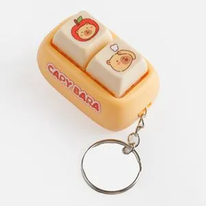 Breloc Anti-Stres Capibara cu 2 Taste Tastatură