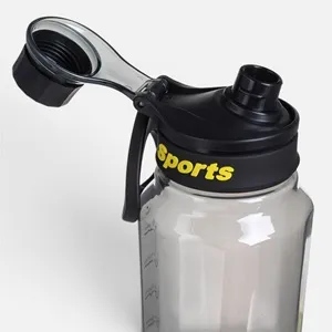 Sticlă de apă din plastic gri fumuriu, 750 ml, fără BPA – poza 3