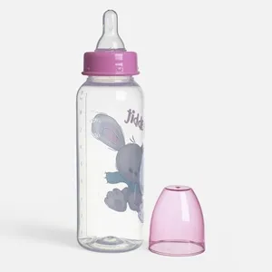 Biberon plastic cu tetină silicon iepuras 250ml pentru bebeluși 0M+ – poza 4