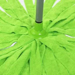 Mop din Microfibra Verde Lime cu Coada 150g, Absorbtie Mare – poza 3