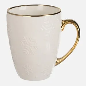 Cana Decorativă de Crăciun cu Fulgi de Zapada