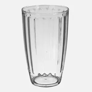 Pahar plastic transparent cu model linii, 610 ml