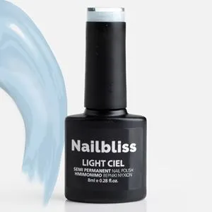 Oja semipermanentă, 8 ml, Nuanța Light Ciel