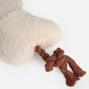 Jucarie pentru caini os cu sunet si sfoara 21 cm – poza 3