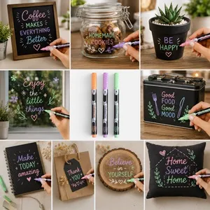 Creta Lichida Culori Pastel pentru Scriere și Design – poza 3