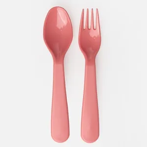 Set Furculite & Linguri de Plastic  de Diverse Culori 16cm - 8buc – poza 5