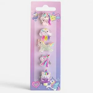 Inele pentru Copii în Efect Frosty și Glitter - Modele Vară