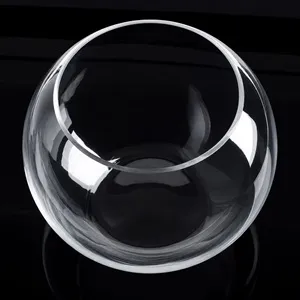 Bol decorativ rotund din sticlă transparentă, Ø29x22,5 cm – poza 4