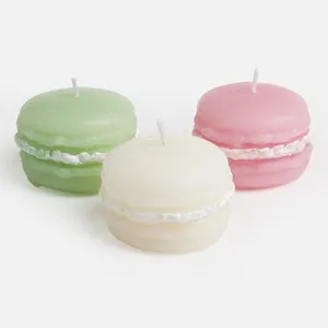 Lumânări 3D Macaron Colorate, Set de 3, Ø4,5x3,8cm – poza 3