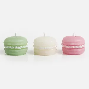 Lumânări 3D Macaron Colorate, Set de 3, Ø4,5x3,8cm – poza 4