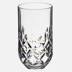 Pahar plastic transparent cu model diamant, 500 ml