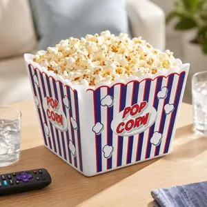 Bol plastic popcorn volum mare pentru petreceri