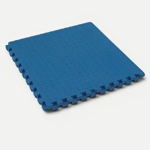 Covoraș modular puzzle, 4 buc, Albastru, 61,5x61,5x1,2 cm – poza 3