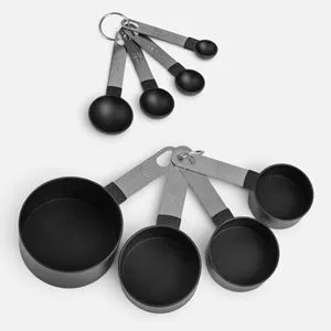 Set de linguri și căni de măsurare din metal inoxidabil gradate
